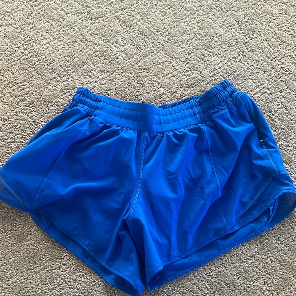 Lululemon blue hotty hot shorts